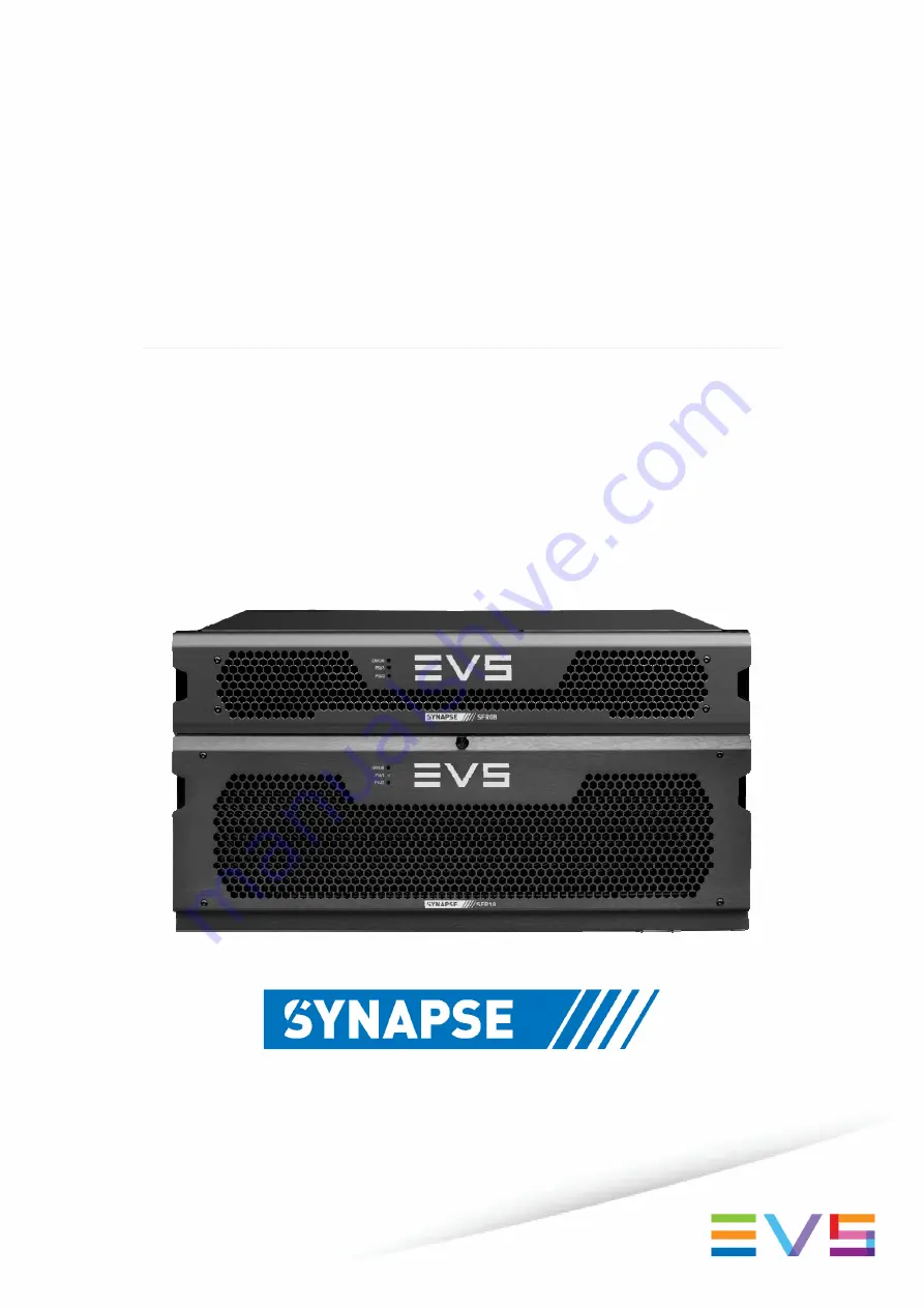 EVS Synapse AAD08 Installation And Configuration Manual Download Page 1