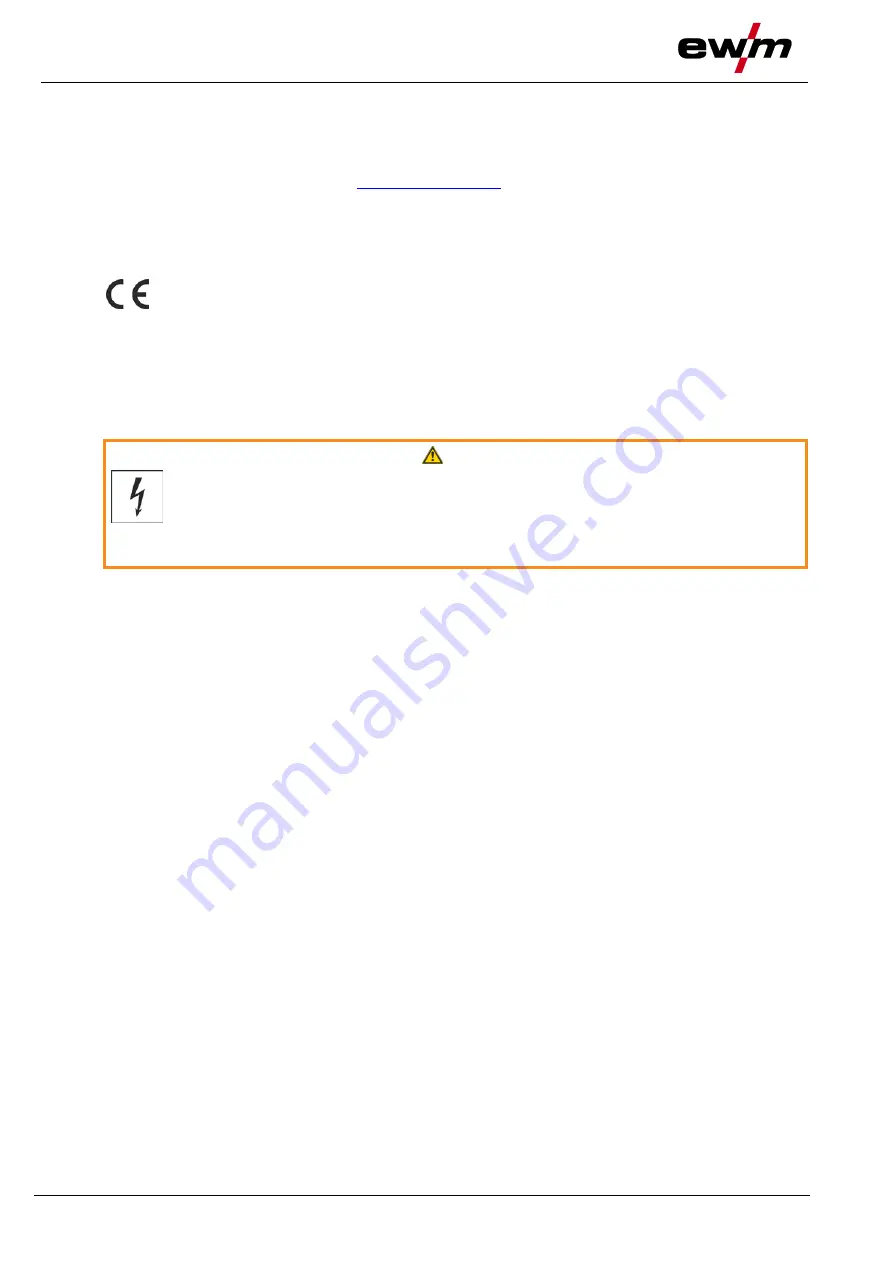 EWM cool40 U31 Operating Instructions Manual Download Page 8