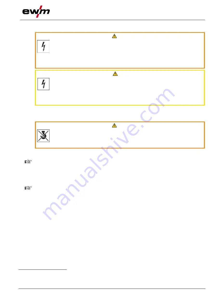 EWM Picomig 305 puls TKM Operating Instructions Manual Download Page 21