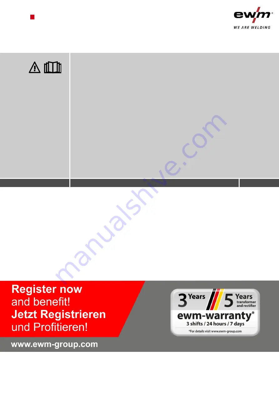 EWM PM 221 G Operating Instructions Manual Download Page 1