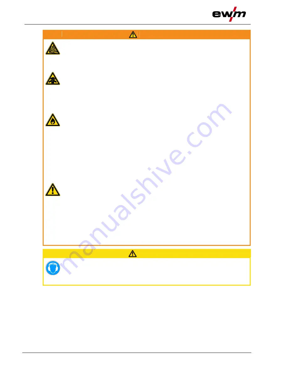 EWM Taurus 401 Synergic S MM FKW Operating Instructions Manual Download Page 10