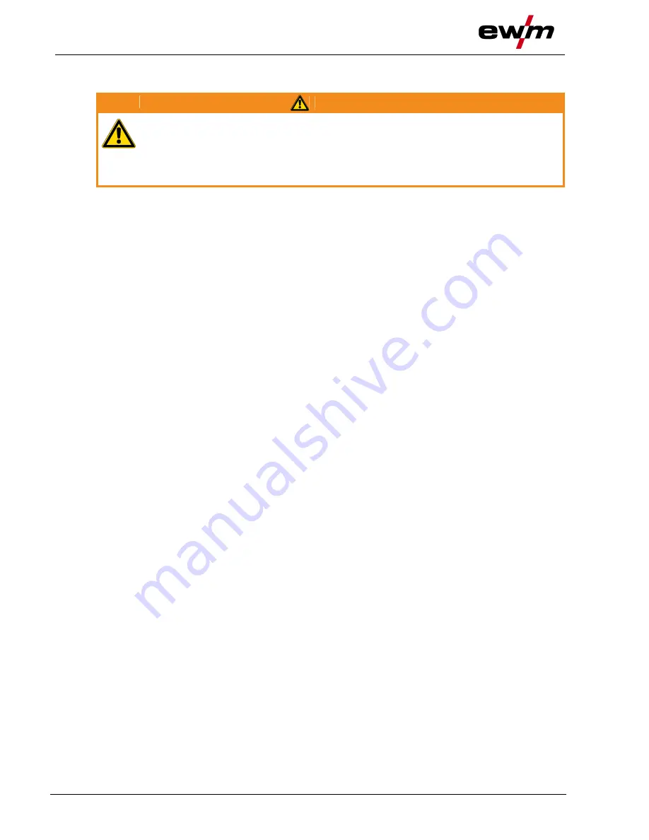 EWM Taurus 401 Synergic S MM FKW Operating Instructions Manual Download Page 16