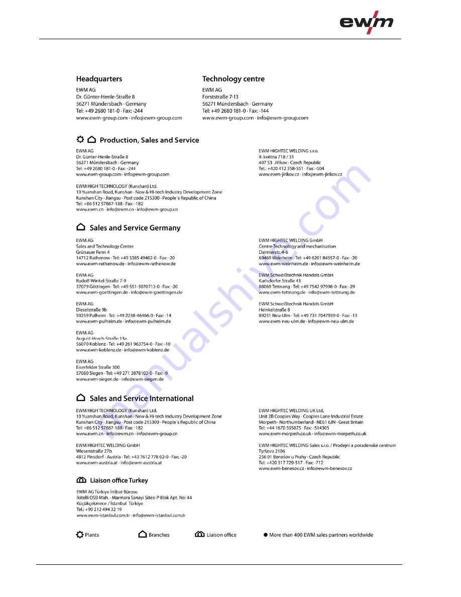 EWM Tetrix 230 AC/DC Comfort 8P TM Operating Instructions Manual Download Page 82