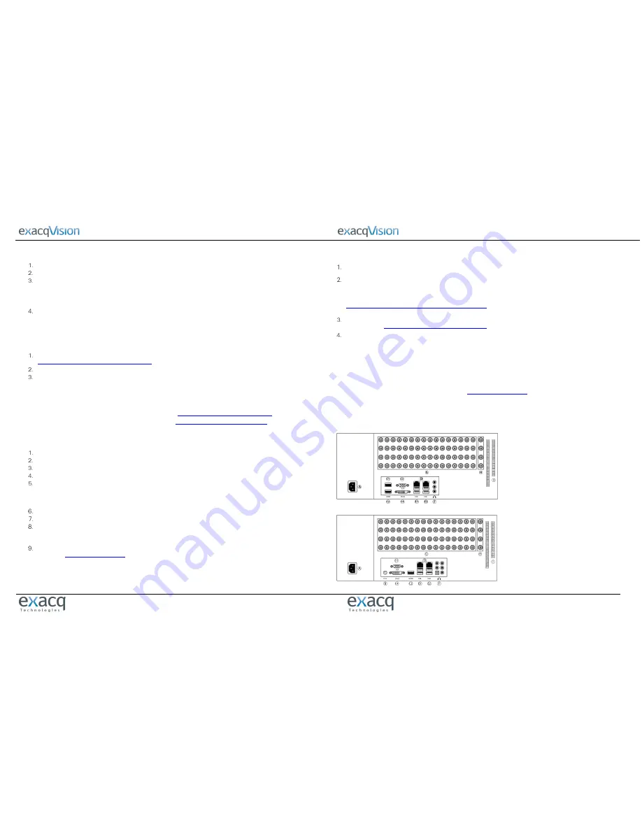 Exacq exacqVision A-Series Quick Start Manual Download Page 2