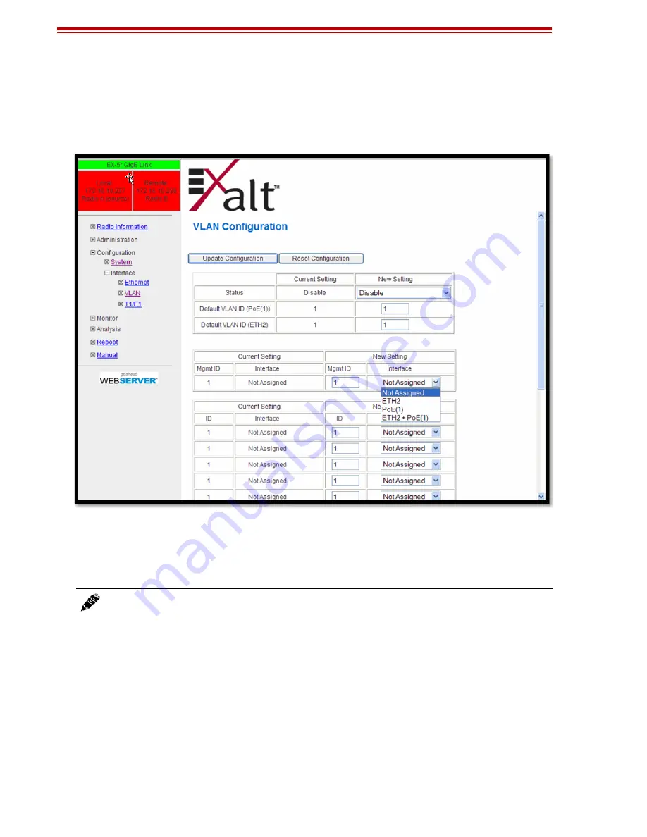 Exalt EX-4.5r GigE Скачать руководство пользователя страница 63