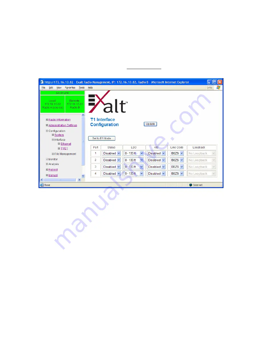 Exalt EX-4.9r Installation And Configuration Manual Download Page 68