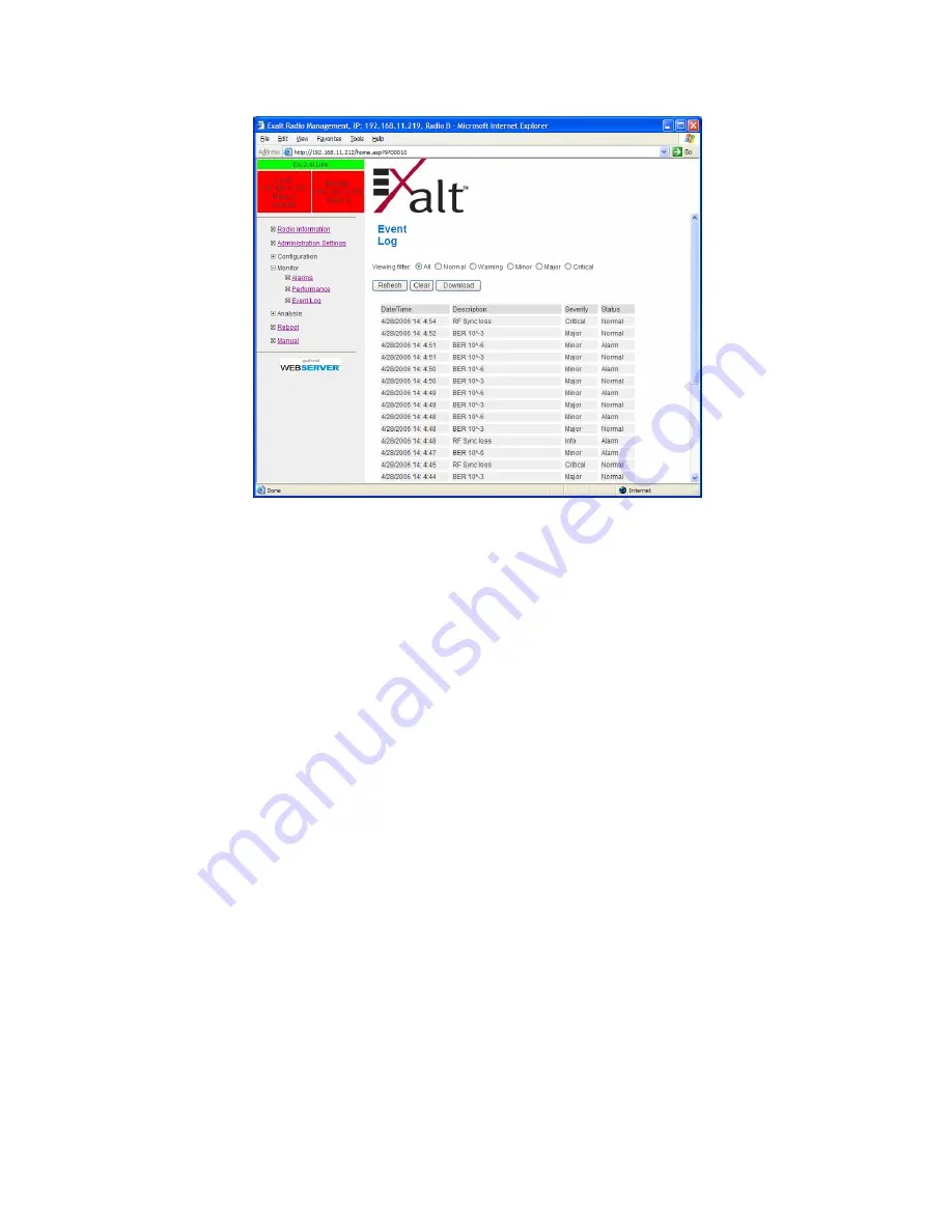 Exalt EX-5i Lite Installation & Management Download Page 66