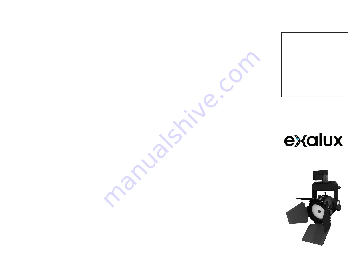 Exalux EXORAA Quick Start Manual Download Page 1