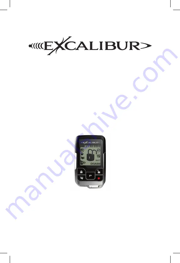 Excalibur AL-185X-EDPB Operation Manual Download Page 1