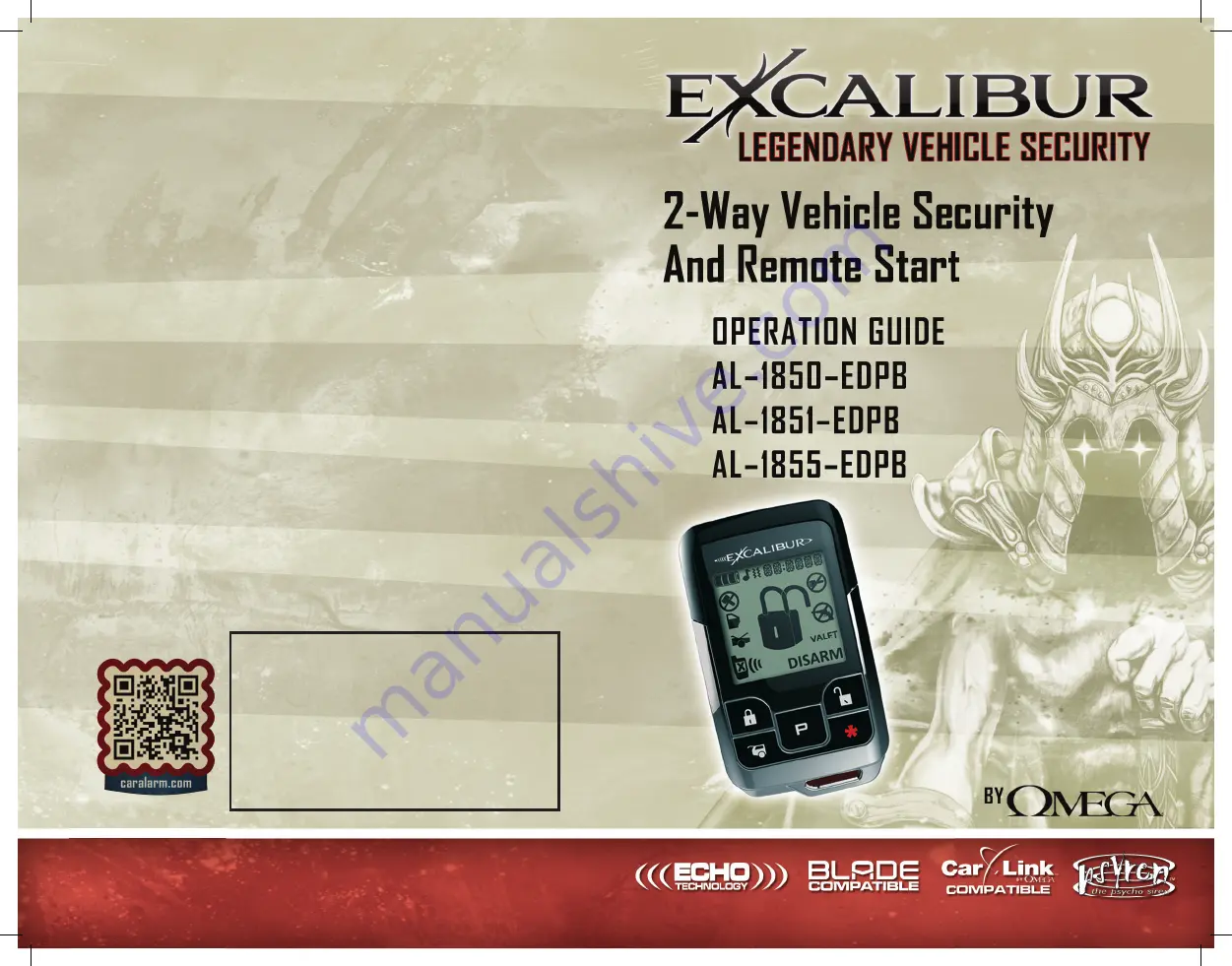 Excalibur AL-185X-EDPB Operation Manual Download Page 25