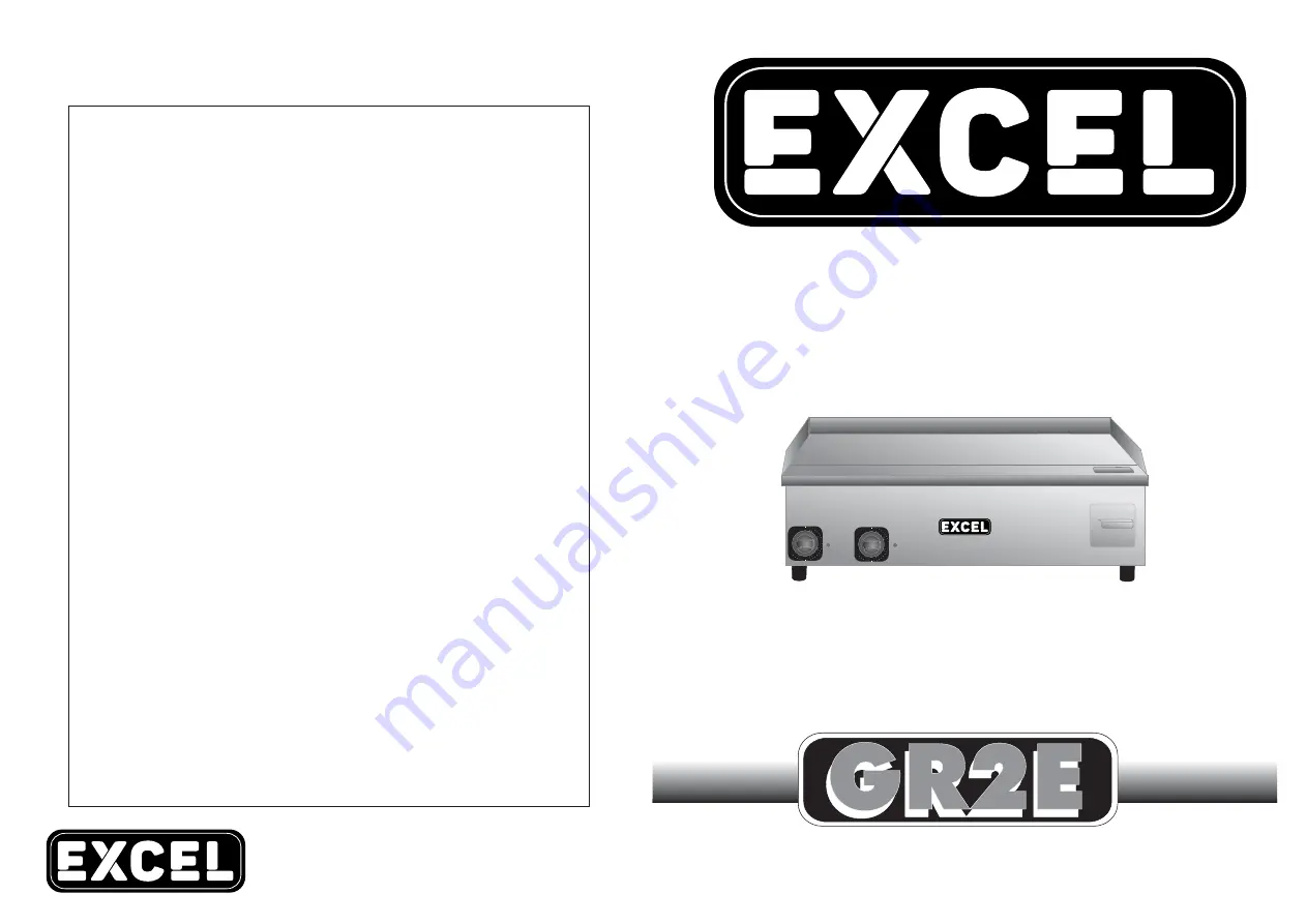 Excel GR2E-200001 X1 Instruction Manual Download Page 1