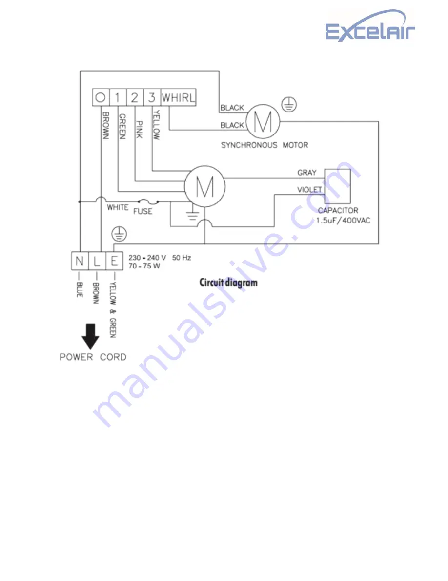 Excelair EBF 36 Instruction Manual Download Page 6