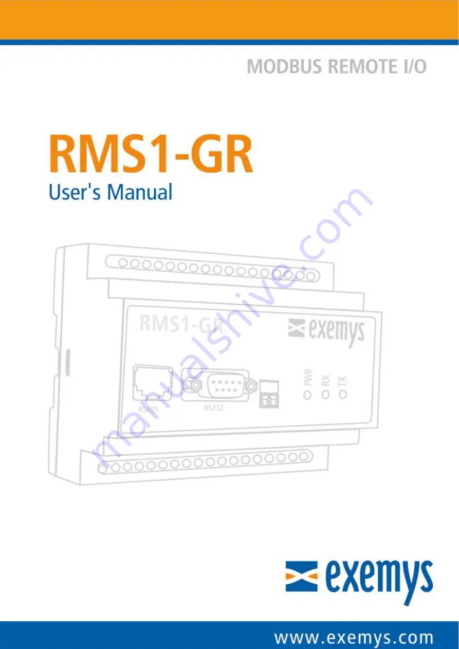 exemys RMS1-GR User Manual Download Page 1