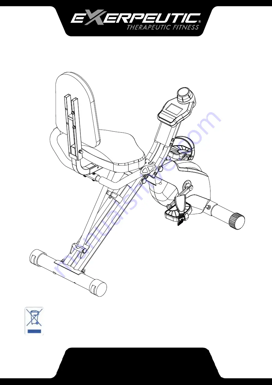 Exerpeutic 525XLR Owner'S Manual Download Page 1