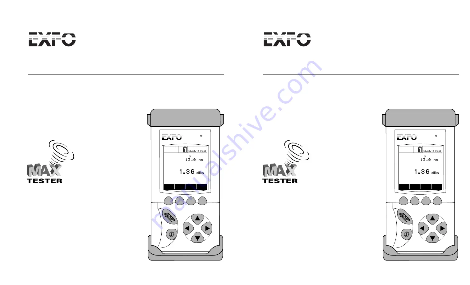 EXFO FOT-920 MaxTester Скачать руководство пользователя страница 1