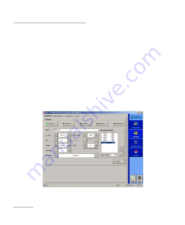 EXFO IQS-1700 User Manual Download Page 36