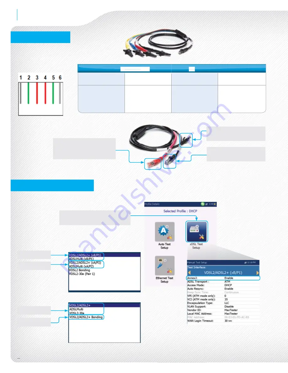 EXFO MaxTester 635 Quick Reference Manual Download Page 6