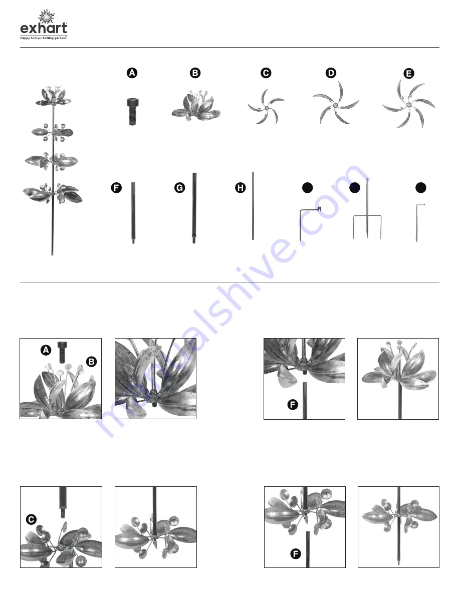 exhart Kinetic Garden Stake Скачать руководство пользователя страница 1