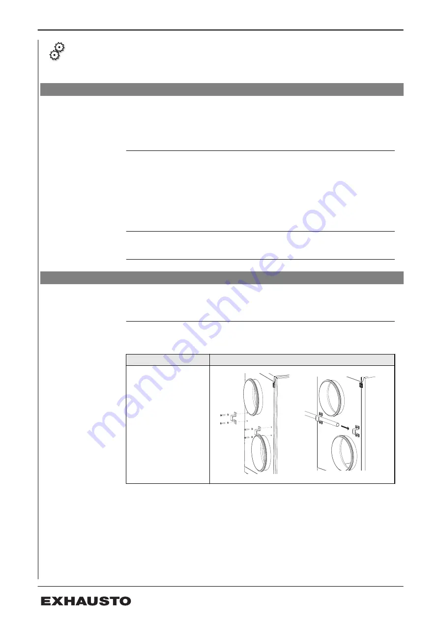 Exhausto VEX200 series Mechanical Installation Instructions Download Page 14