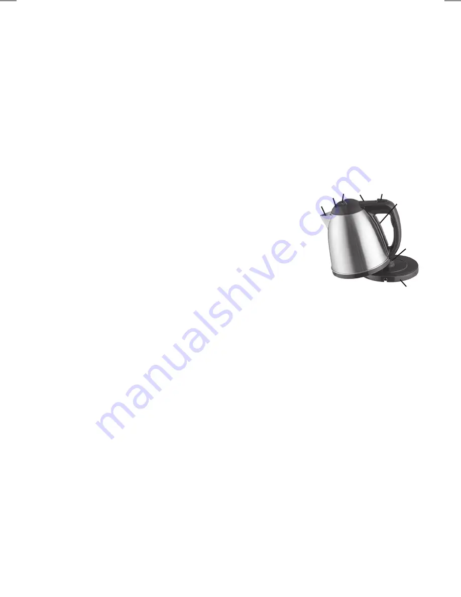 Exido Cordless Jug Kettle 245-035 Скачать руководство пользователя страница 4