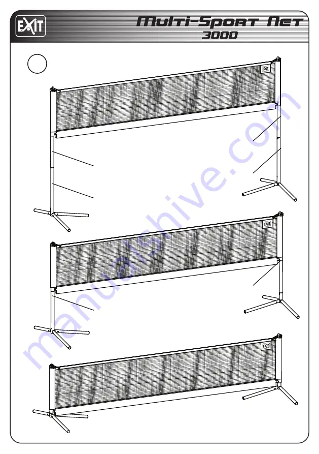 EXIT Toys Multi-Sport Net 3000 User Manual Download Page 9