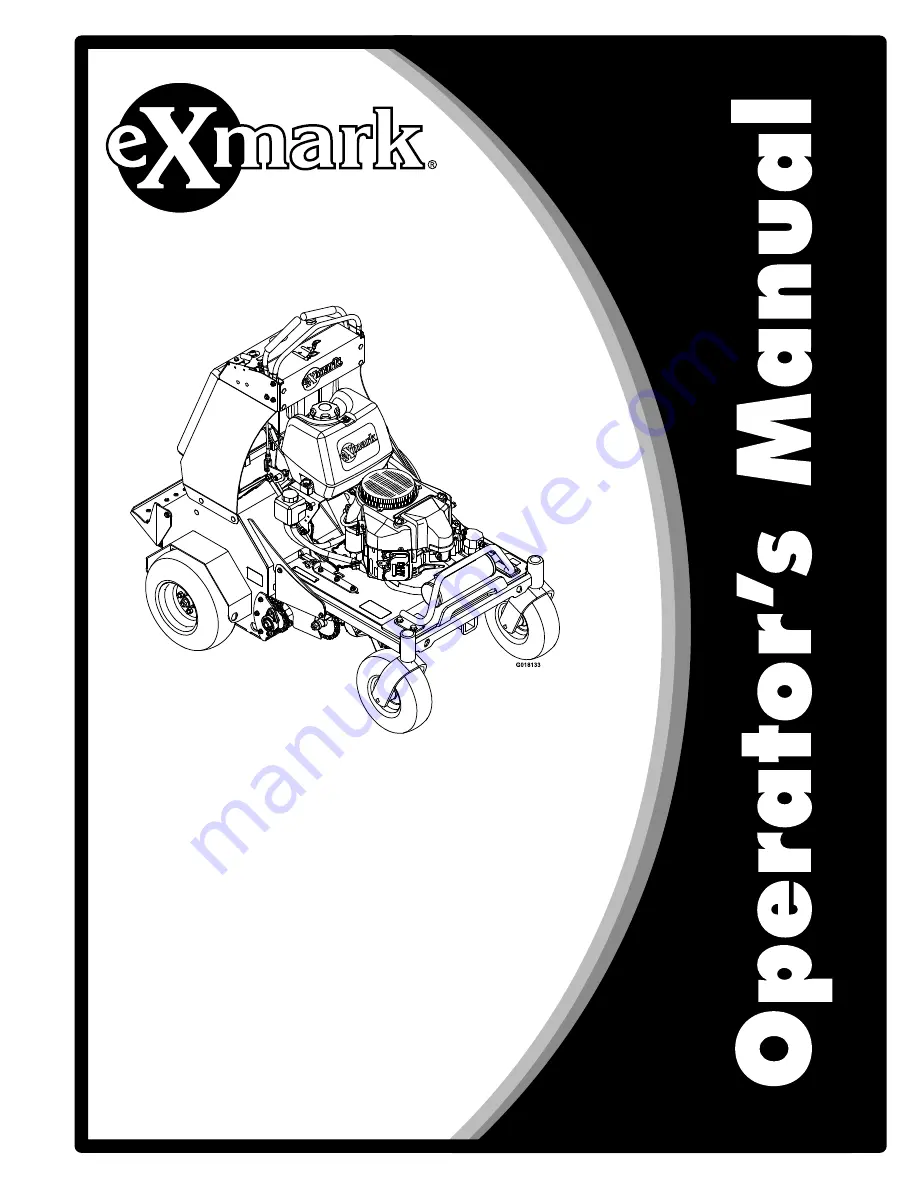 Exmark SAR481KA30 Operator'S Manual Download Page 1