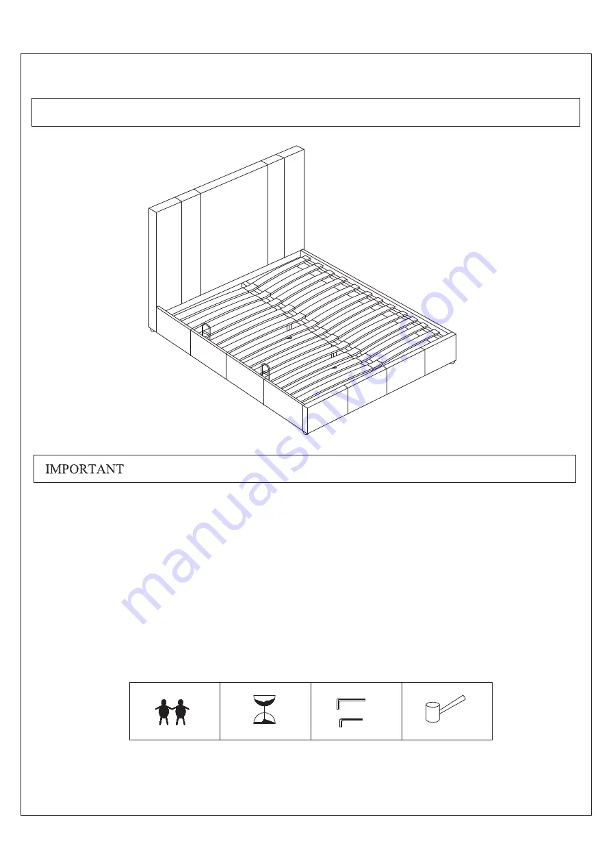 expand furniture REVEAL QUEEN BED Assembly Instruction Manual Download Page 1