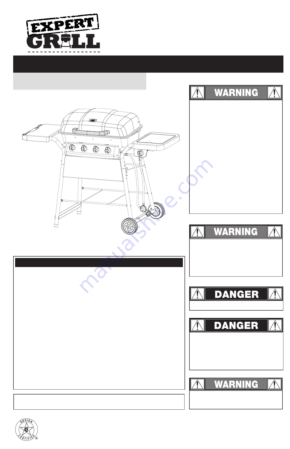 EXPERT GRILL GBC1846WS Скачать руководство пользователя страница 1