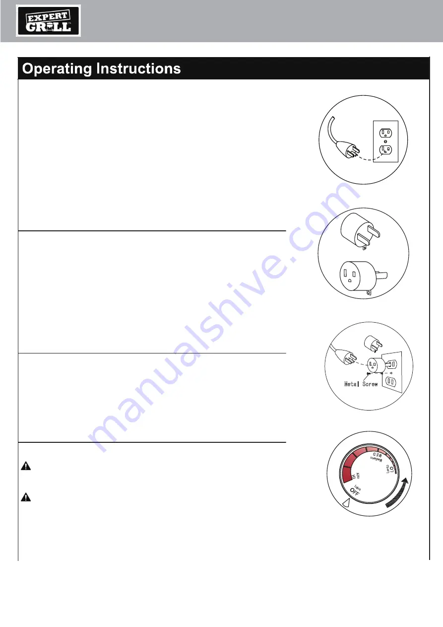 EXPERT GRILL XG17-096-034-18 Owner'S Manual Download Page 15