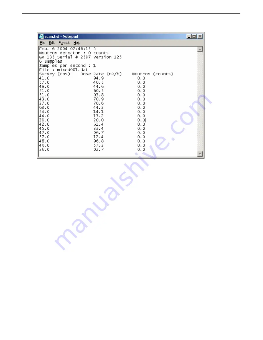 Exploranium GR-135 System Manual Download Page 68