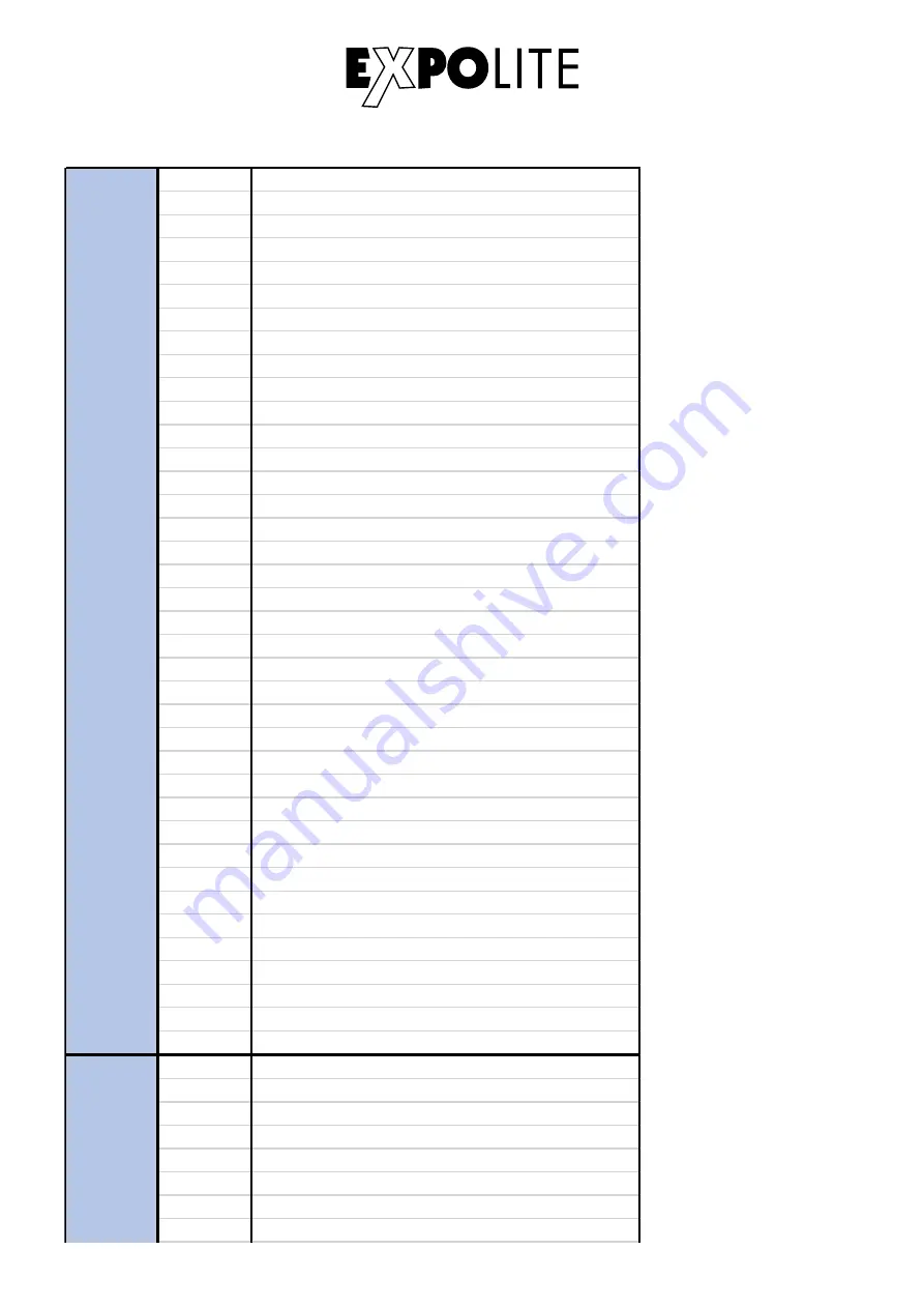 Expolite WD8 FX Wash User Manual Download Page 41