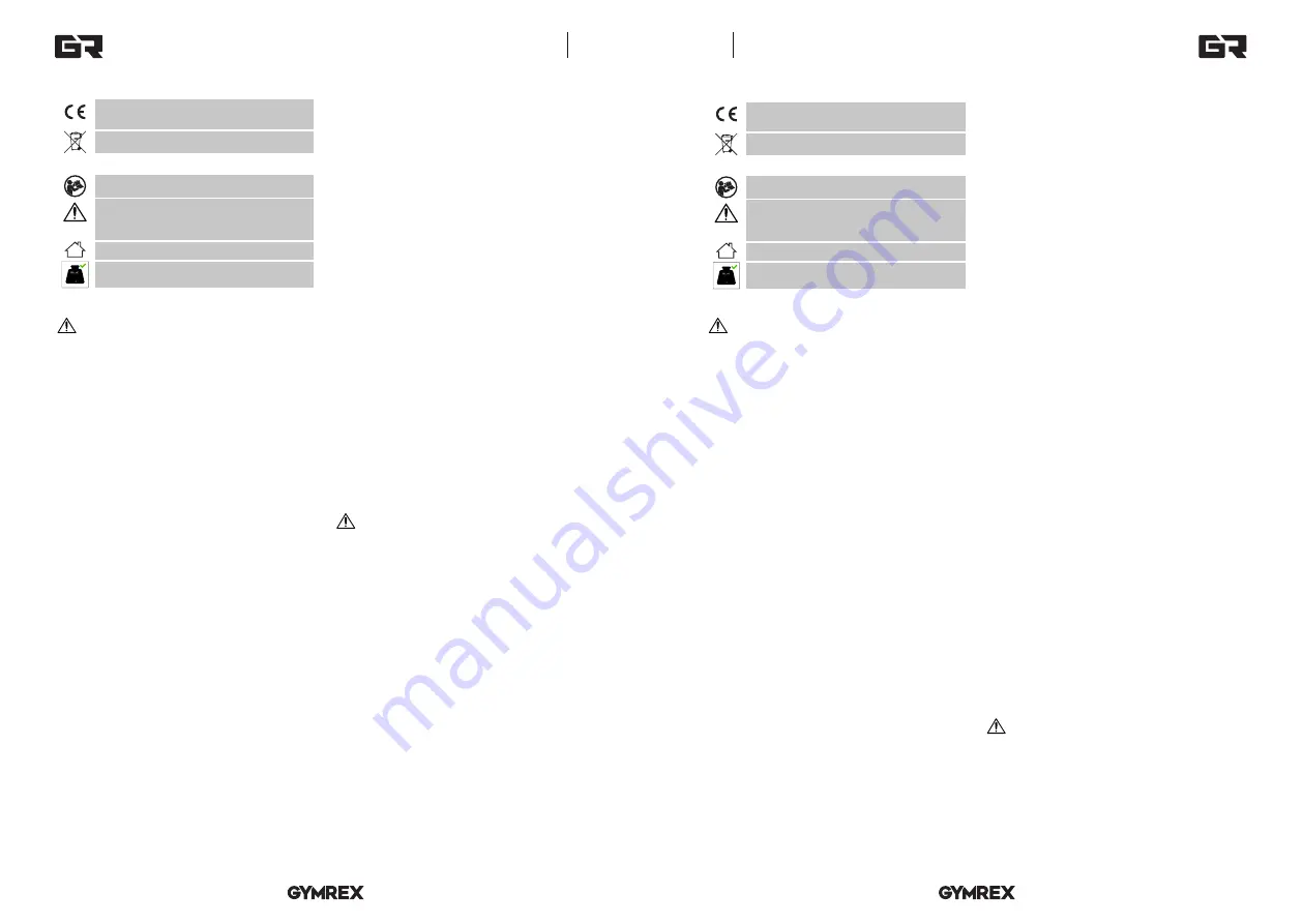 Expondo GYMREX GR-MG34 User Manual Download Page 3