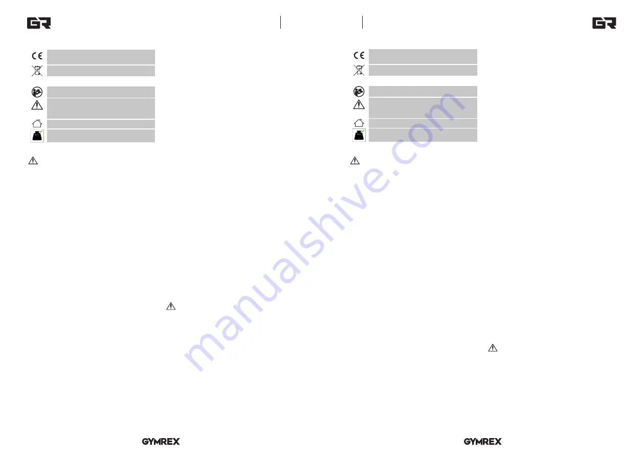 Expondo GYMREX GR-MG34 User Manual Download Page 5