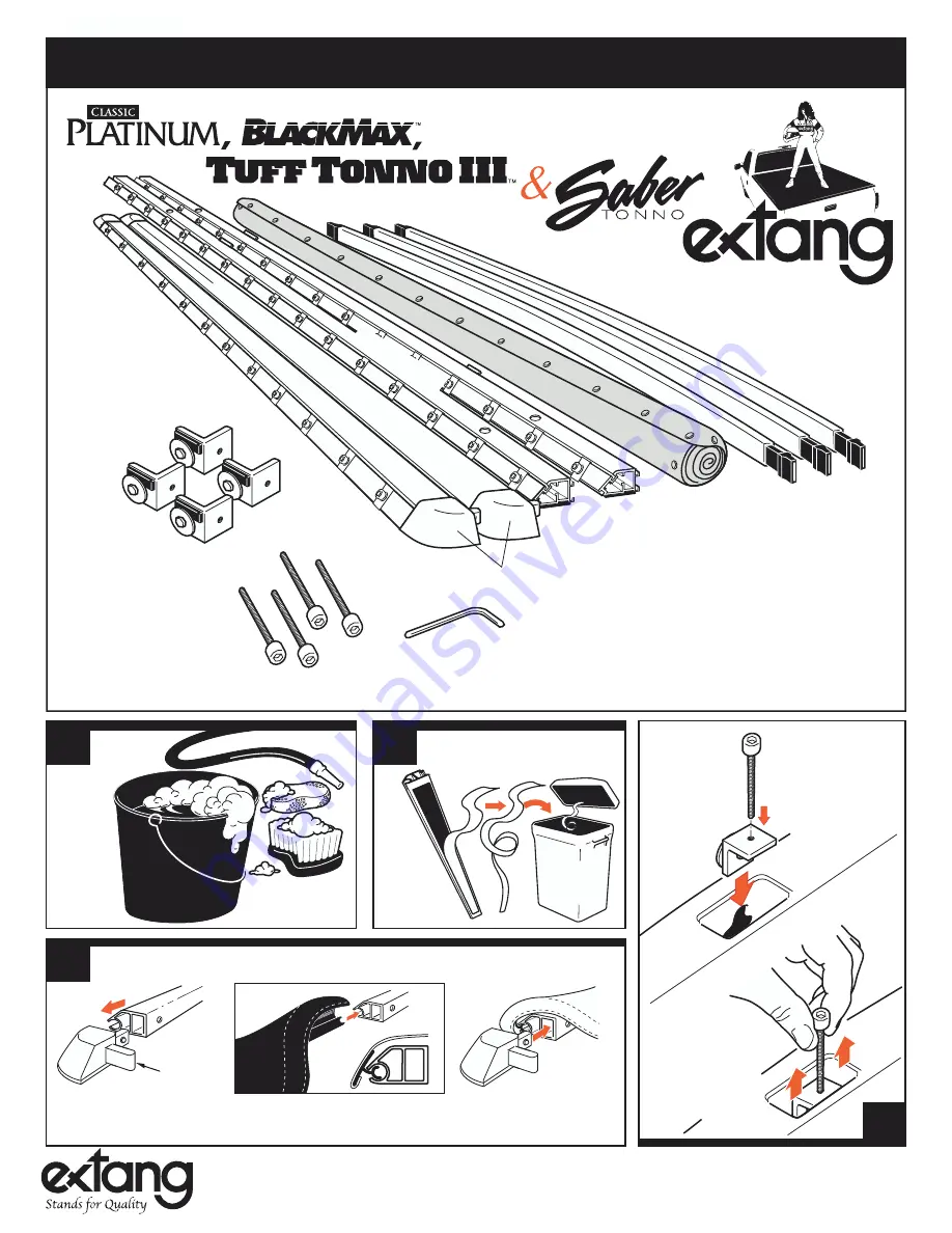 Extang CLASSIC PLATINUM BLACKMAX TUFF TONNO III & Saber TONNO 14660 Installation Sheet Download Page 1