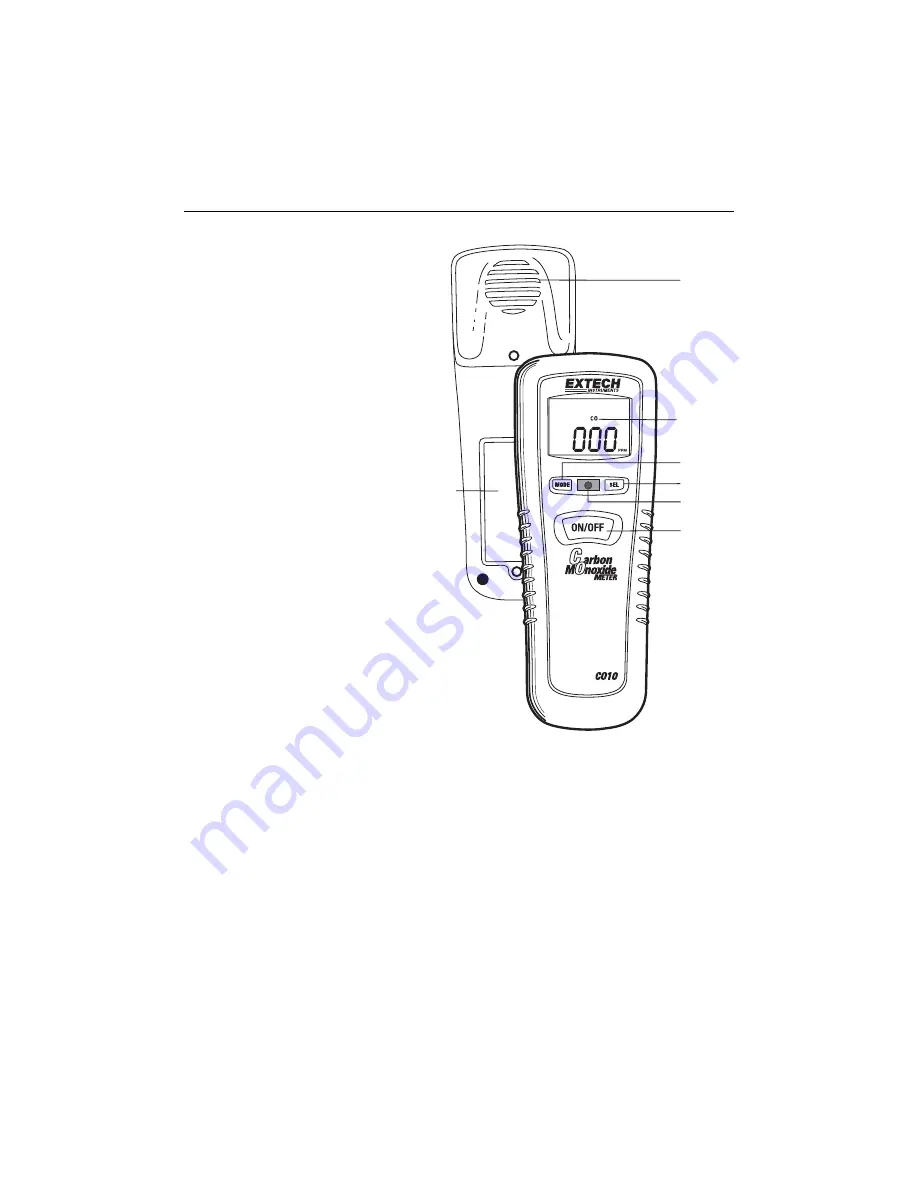 Extech Instruments CO10 Скачать руководство пользователя страница 3