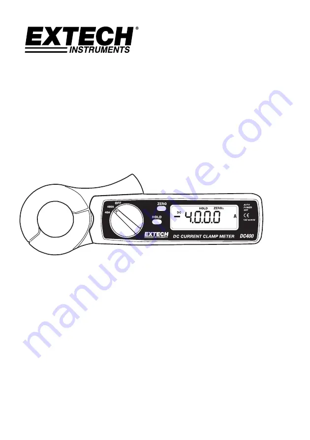 Extech Instruments DC400 User Manual Download Page 1