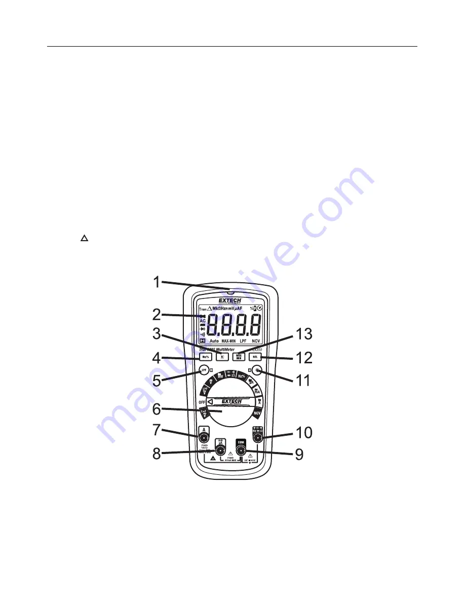 Extech Instruments EX350 User Manual Download Page 6