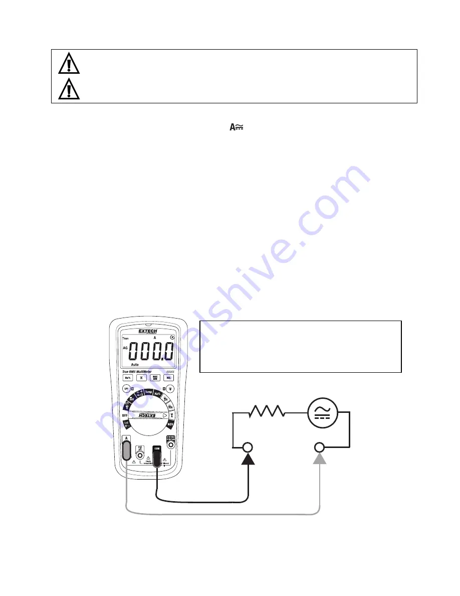 Extech Instruments EX350 User Manual Download Page 12