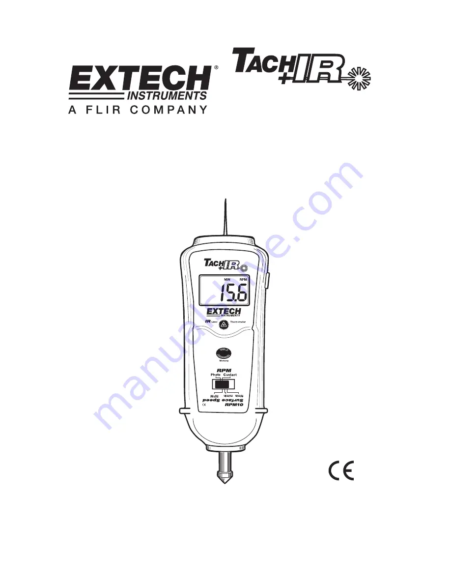 Extech Instruments RPM10 User Manual Download Page 1