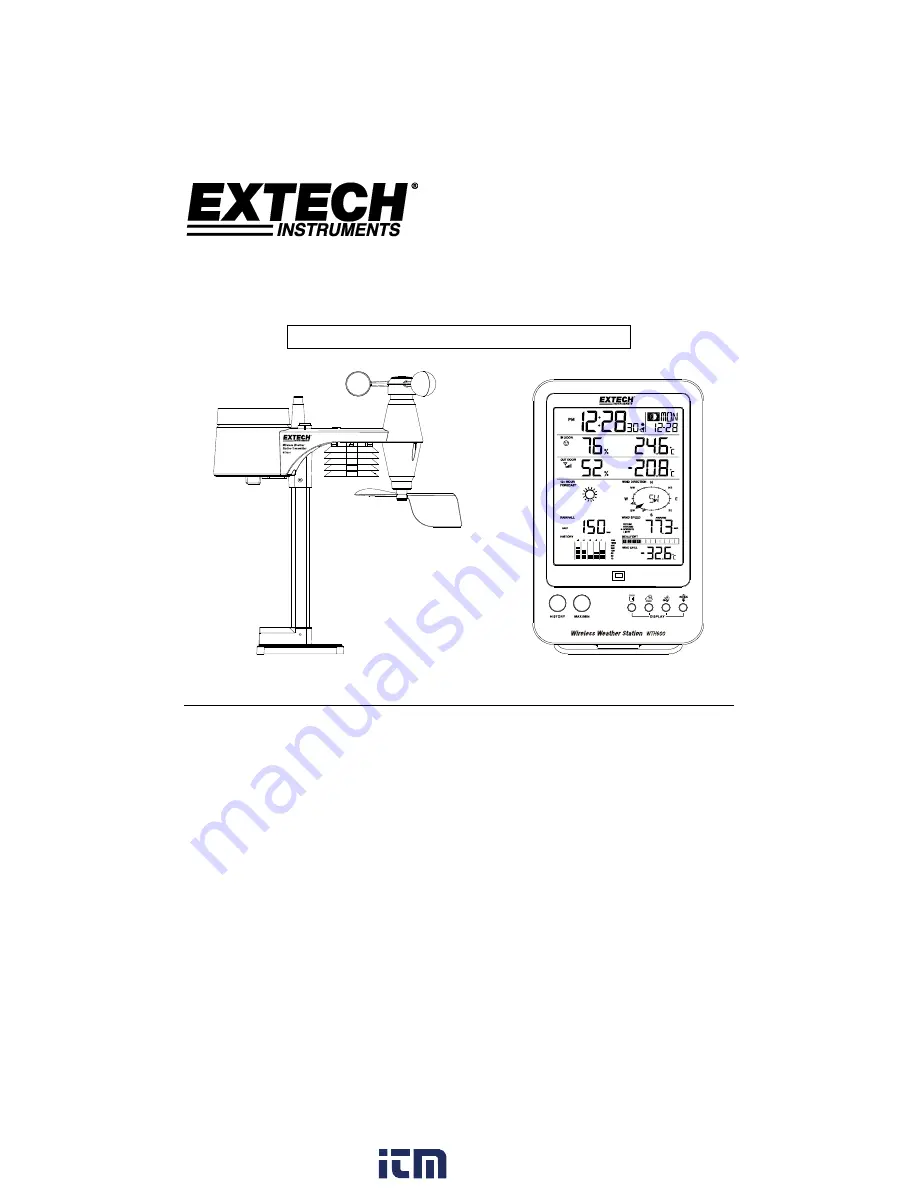 Extech Instruments WTH600 User Manual Download Page 1