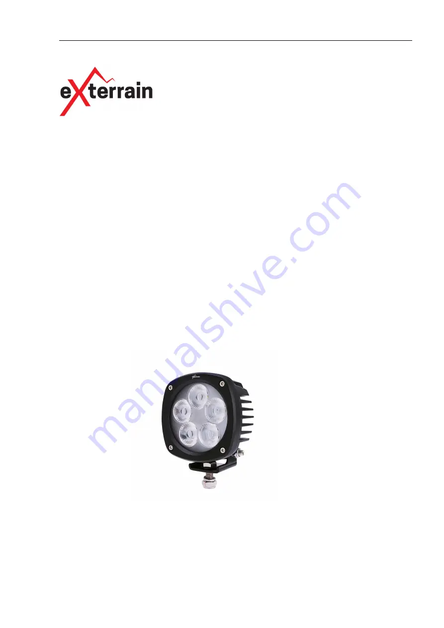 Exterrain HARRIER50R User Manual Download Page 1