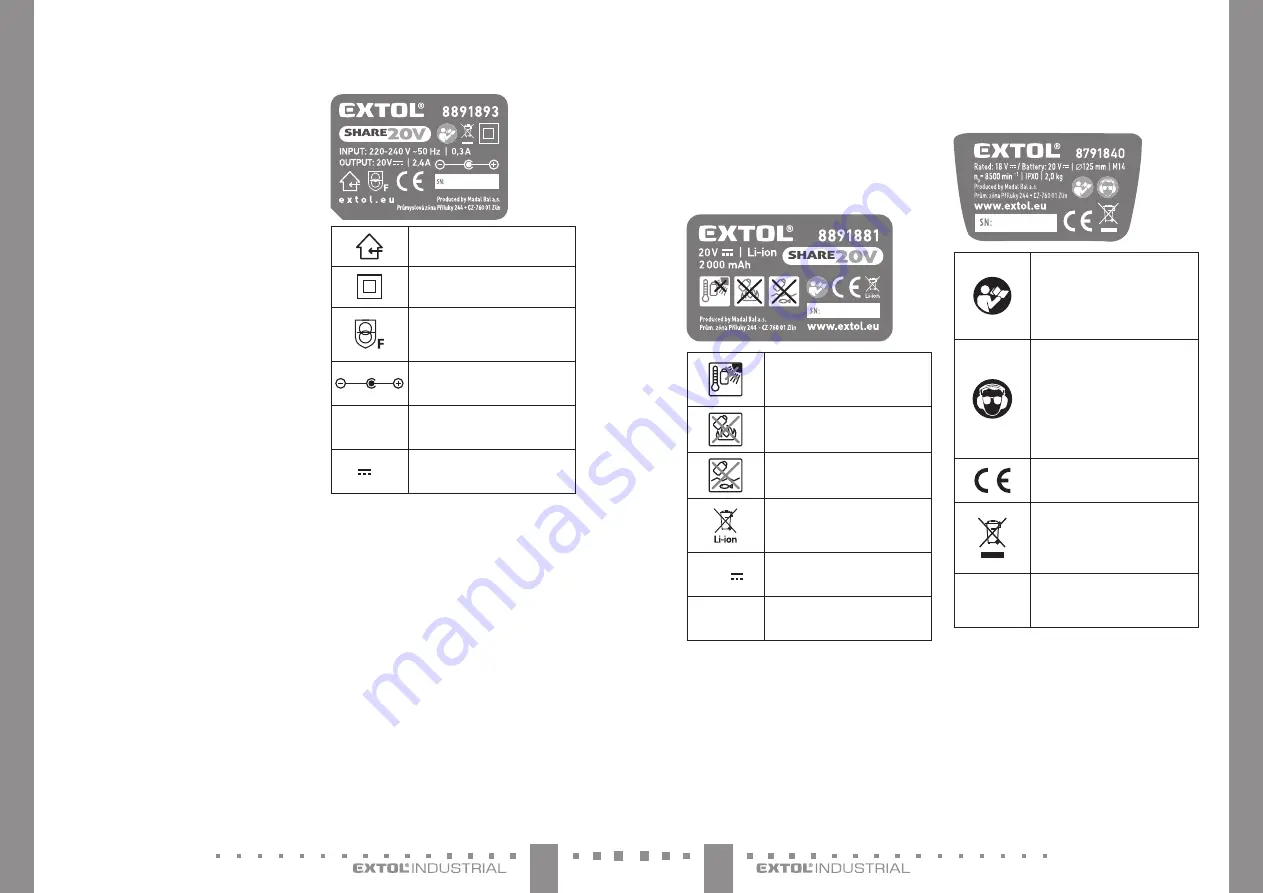 Extol Industrial 8791840 Translation Of The Original User Manual Download Page 23