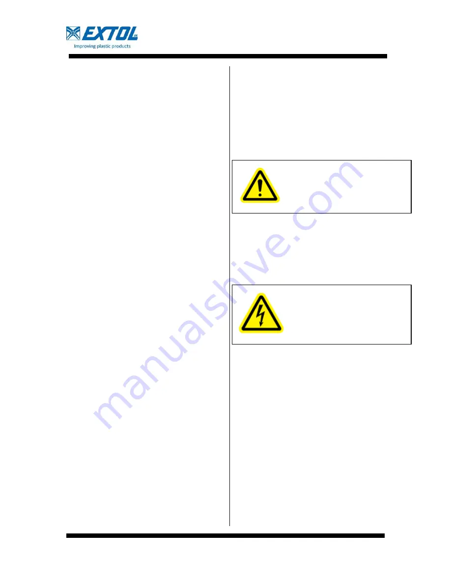 EXTOL VORTEX PRECEDENCE G1 User Manual Download Page 20