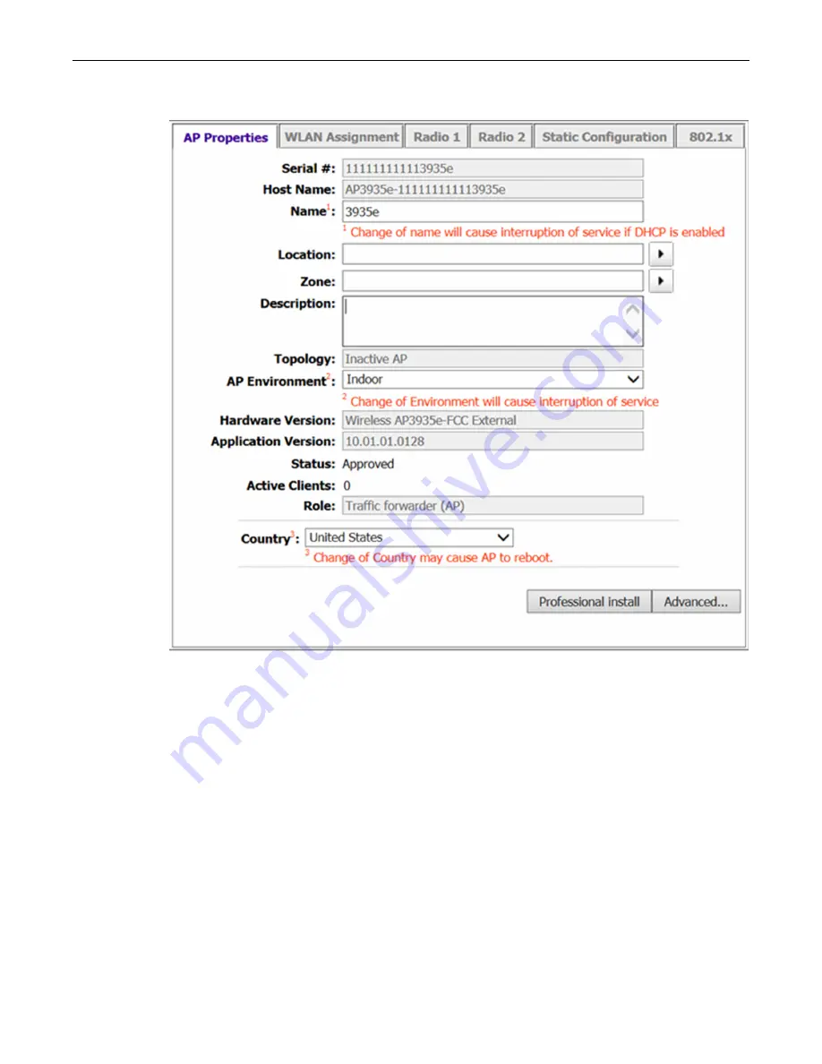 Extreme Networks 31015/WS-AP3935e-ROW Installation Manual Download Page 21