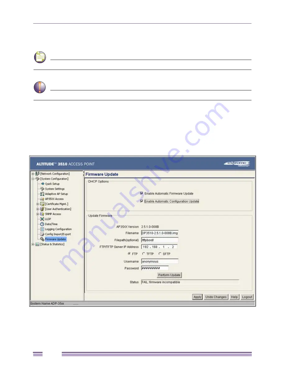 Extreme Networks Altitude 3500 Series Product Reference Manual Download Page 108