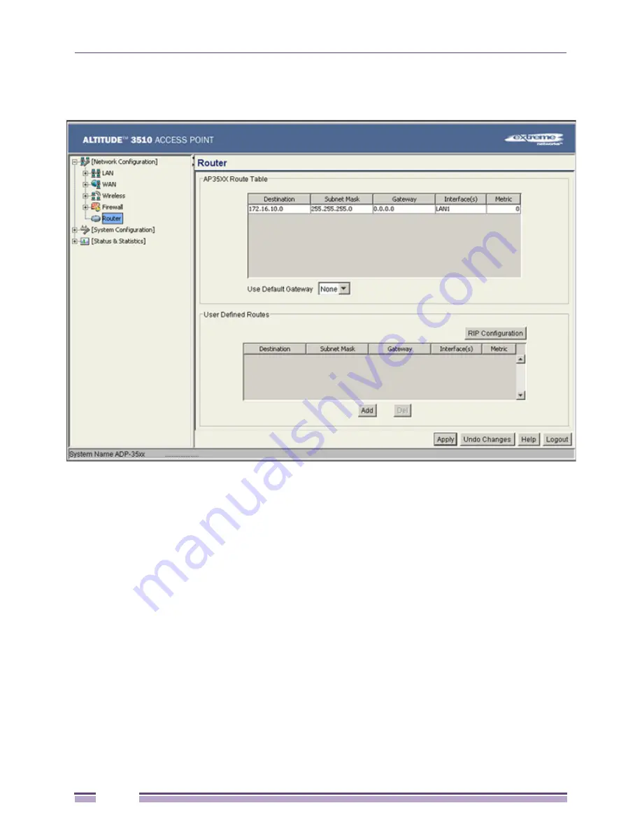 Extreme Networks Altitude 3500 Series Product Reference Manual Download Page 164