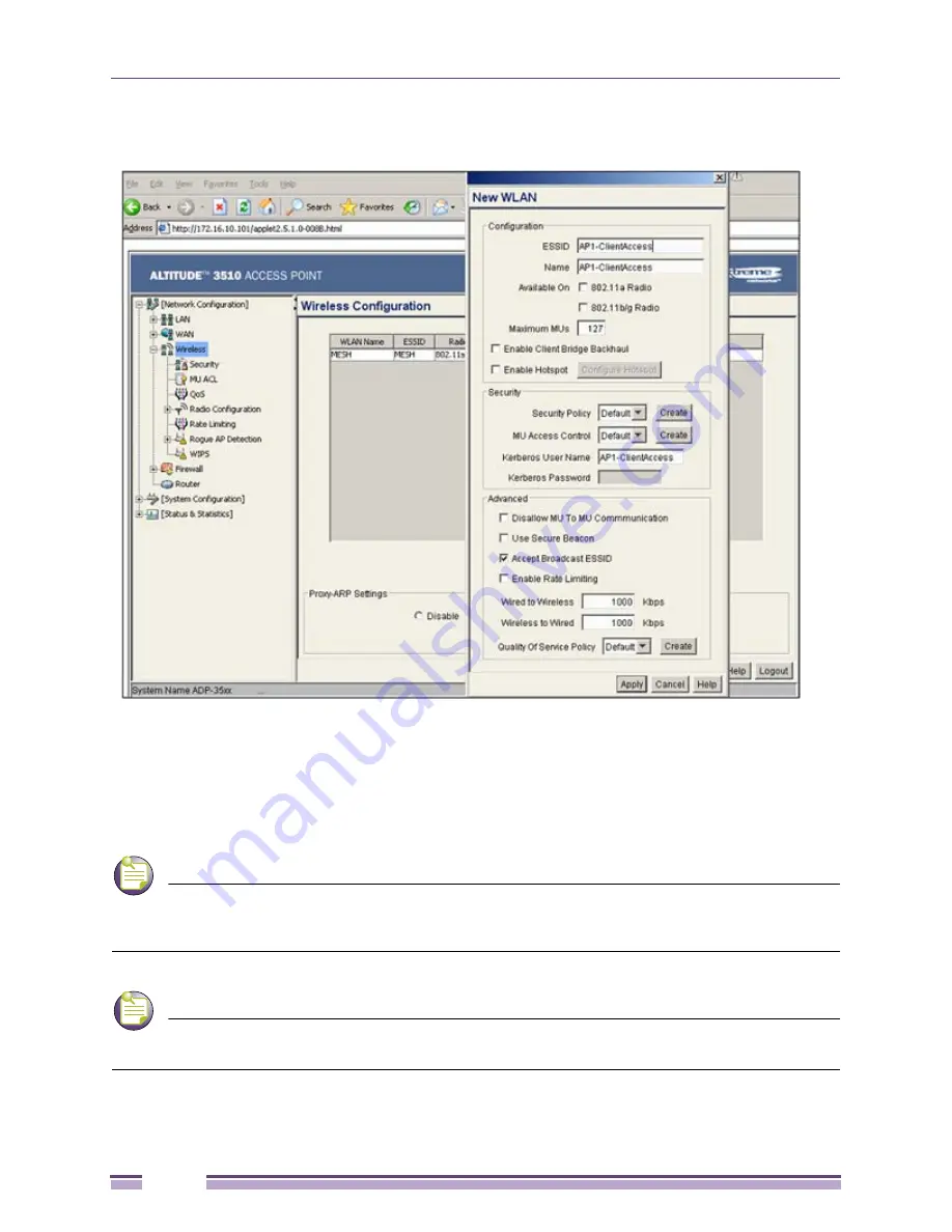 Extreme Networks Altitude 3500 Series Product Reference Manual Download Page 540