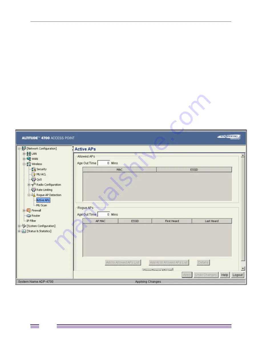 Extreme Networks Altitude 4700 Series Product Reference Manual Download Page 246