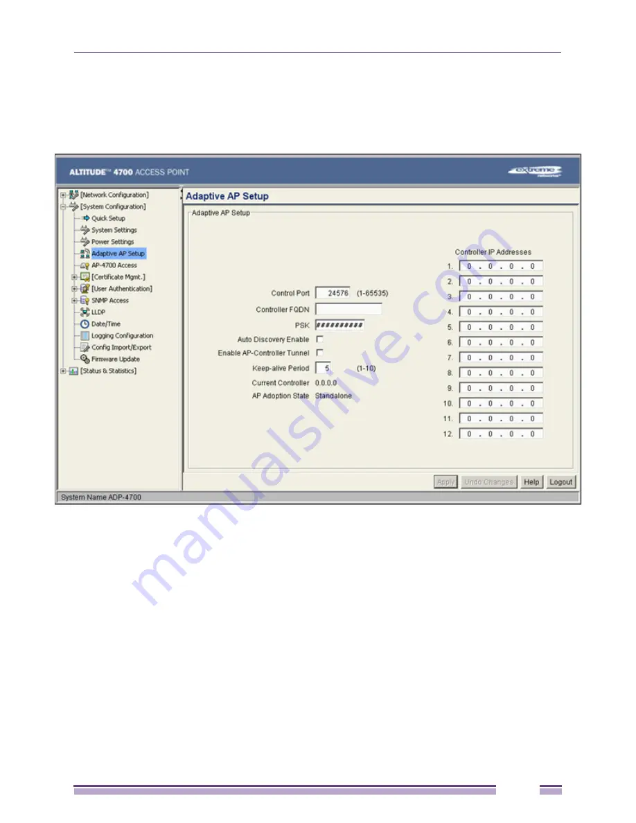 Extreme Networks Altitude 4700 Series Product Reference Manual Download Page 615