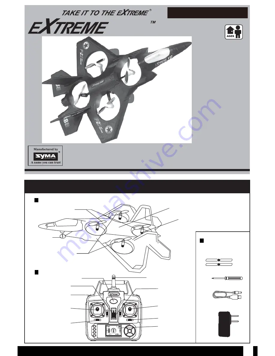 Extreme RC Extreme F-22 Instruction Manual Download Page 1